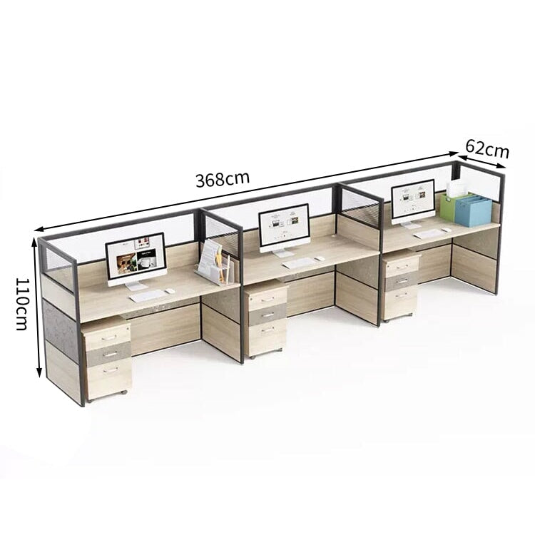 Office desk, stylish, natural taste, melamine laminate, tabletop partition, wiring hole, simple design, natural, customizable, OD-A27 