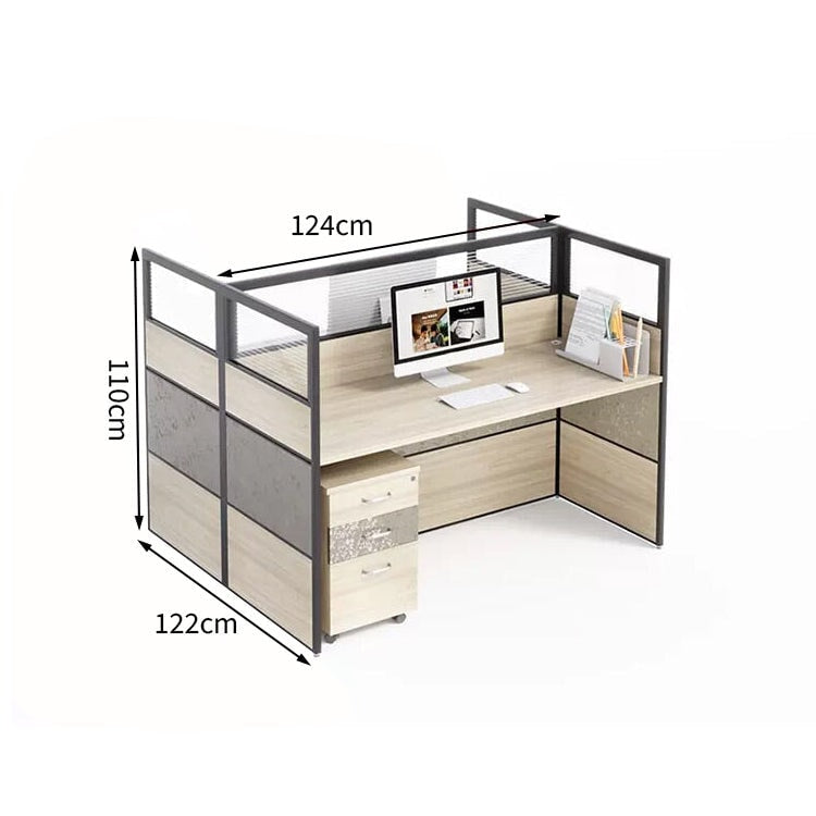 Office desk, stylish, natural taste, melamine laminate, tabletop partition, wiring hole, simple design, natural, customizable, OD-A27 
