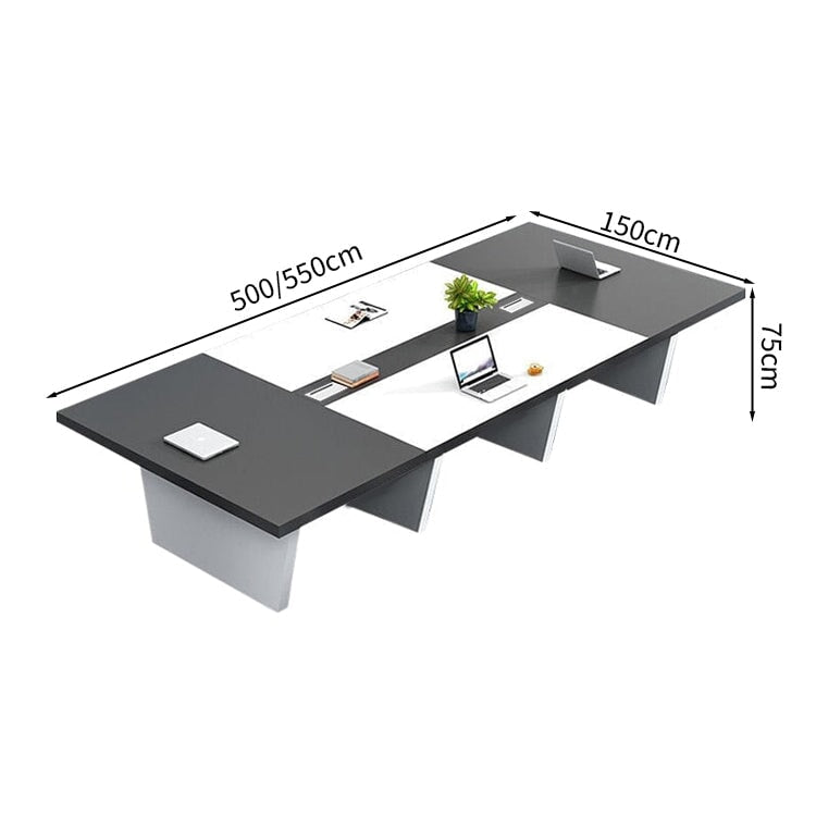 会議用テーブル　会議用デスク　ミーティングテーブル大型　台形脚　エコ板材　耐久性　オフィスデスク　メタルグレー　カスタマイズ可能　MT-A30