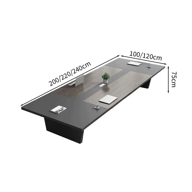 会議用テーブル　会議用デスク　ミーティングテーブル大型　台形脚　エコ板材　耐久性　オフィスデスク　メタルグレー　カスタマイズ可能　MT-A30