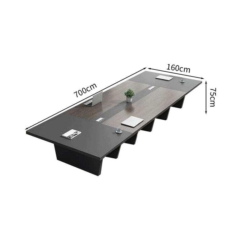 会議用テーブル　会議用デスク　ミーティングテーブル大型　台形脚　エコ板材　耐久性　オフィスデスク　メタルグレー　カスタマイズ可能　MT-A30