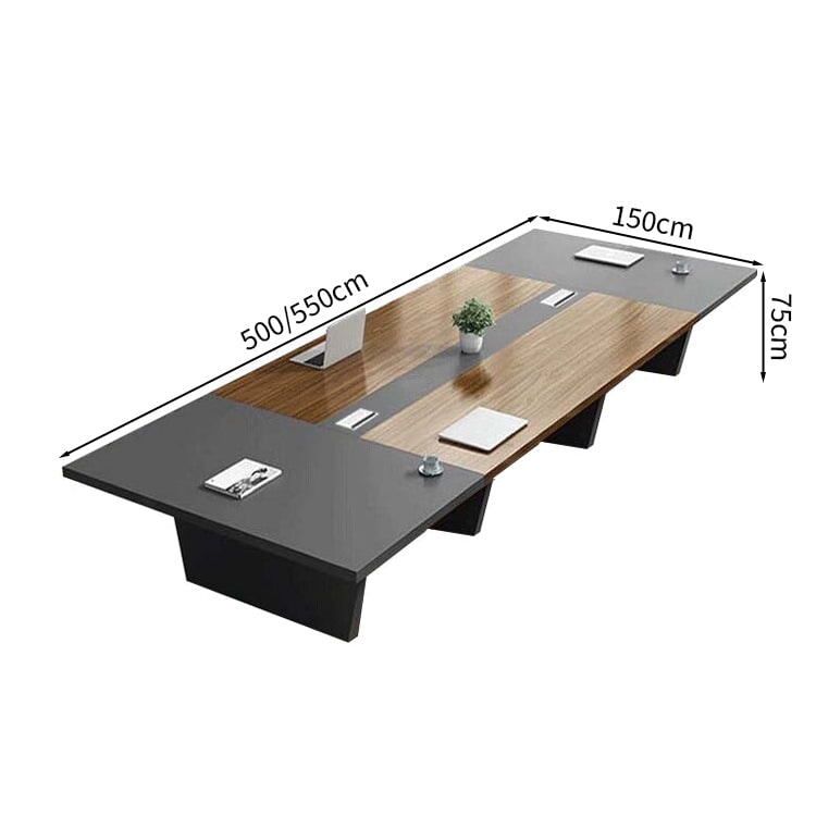 会議用テーブル　会議用デスク　ミーティングテーブル大型　台形脚　エコ板材　耐久性　オフィスデスク　メタルグレー　カスタマイズ可能　MT-A30