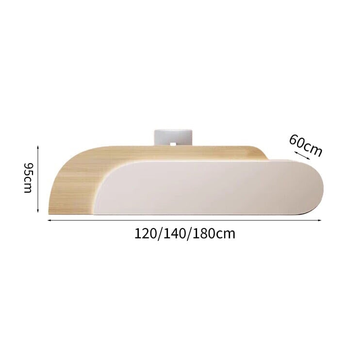 Assembled counter, cash register counter, counter with drawer and keyboard tray, white, customizable RD-A55 