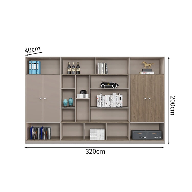 Office Desk, Luxurious, Executive Desk, President Desk, Side Cabinet, Melamine Veneer, PVC Edge Band, Wiring Box, PC Vent, Brown, ED-A18