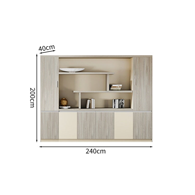 Executive Table, Executive Desk, Office Desk, Side Cabinet, Outlets, Ventilation Holes, Luxurious, Khaki, Customizable, ED-A17 