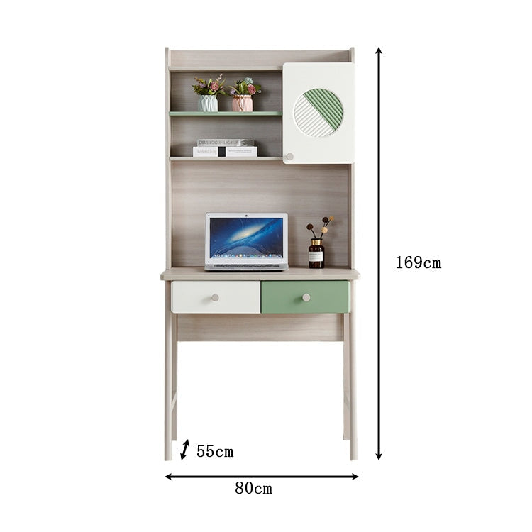 Work desk, study desk, computer desk, desk, simple, with drawer, bookshelf, computer, edge processing, melamine veneer, stain resistant, storage, ergonomic, CD-A20