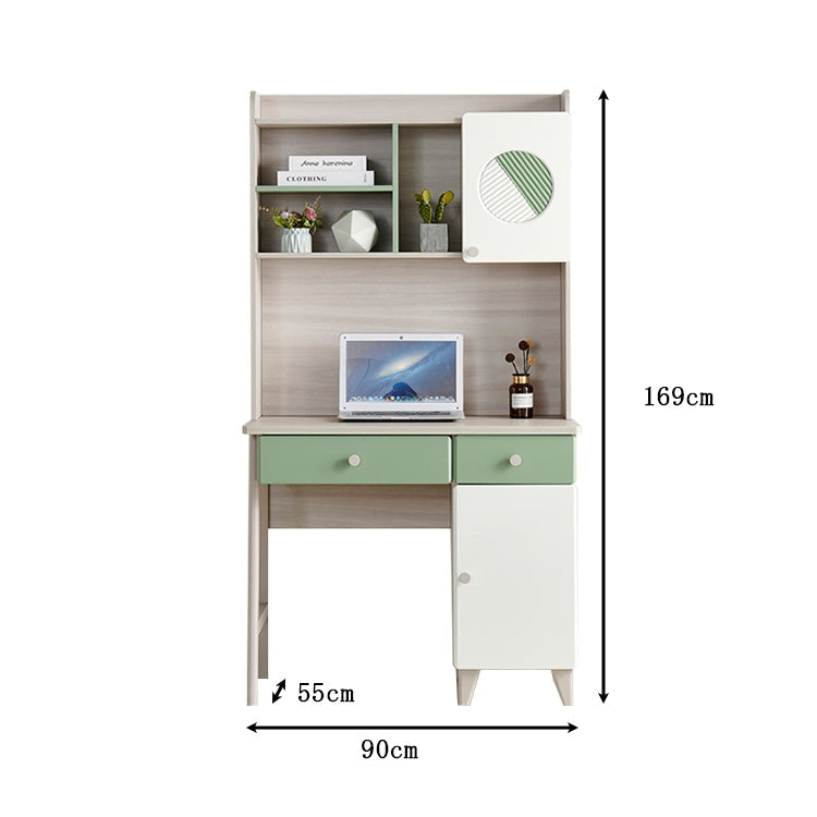 Work desk, study desk, computer desk, desk, simple, with drawer, bookshelf, computer, edge processing, melamine veneer, stain resistant, storage, ergonomic, CD-A20