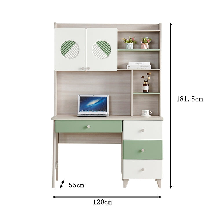 Work desk, study desk, computer desk, desk, simple, with drawer, bookshelf, computer, edge processing, melamine veneer, stain resistant, storage, ergonomic, CD-A20