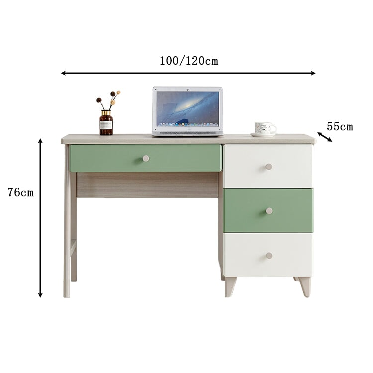 Work desk, study desk, computer desk, desk, simple, with drawer, bookshelf, computer, edge processing, melamine veneer, stain resistant, storage, ergonomic, CD-A20