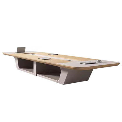 Conference table, meeting table, rectangular table, working desk, rounded corners, luxurious, solid, modern, customizable MT-A25