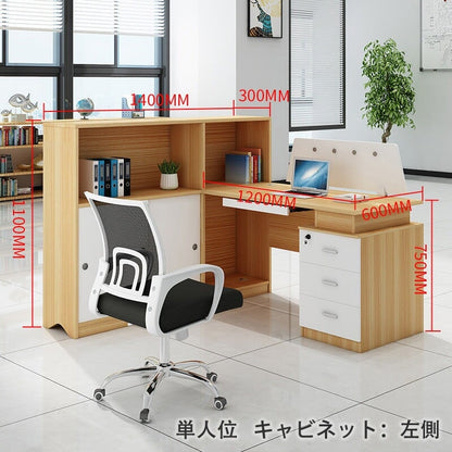 Office desk, shelf, free address desk, with cabinet, storage desk, desk, office desk OD-A6 