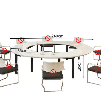 Steel frame, piano finish, mirror finish, conference table, meeting table, stylish conference desk, conference room, meeting, workbench MT-A26