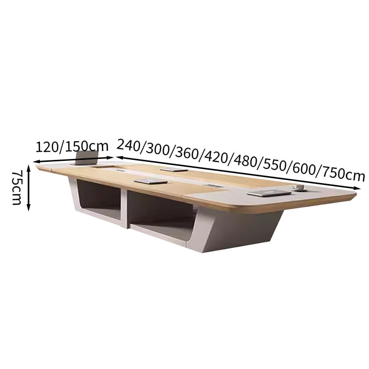 Conference table, meeting table, rectangular table, working desk, rounded corners, luxurious, solid, modern, customizable MT-A25